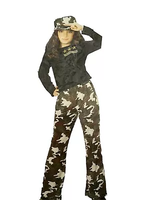 Child Kids US Army Camo Camouflage Soldier Military Marine Boy Costume Uniform L • $19.99