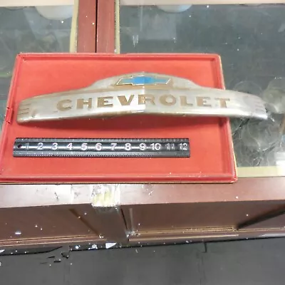 1947 1953 Chevy Truck HOOD EMBLEM Original GM NAME PLATE Vintage Original • $135