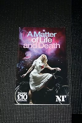 A Matter Of Life Or Death - 2007 National Theatre Programme - Chike Okonkwo • £2.40