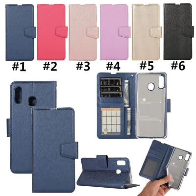 Card Holder Leather Flip Wallet Stand Case Cover For Samsung A71 5G A20/A30/M10S • $8.39