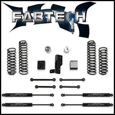 $944.68 • Buy Fabtech 3  Sport Lift Kit W/ Rear Stealth Shocks For 2018-2021 Jeep Wrangler JL