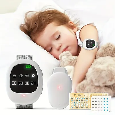 Wireless Baby Bedwetting Alarm Potty Training Monitor & Music Vibration Alert • £44.95