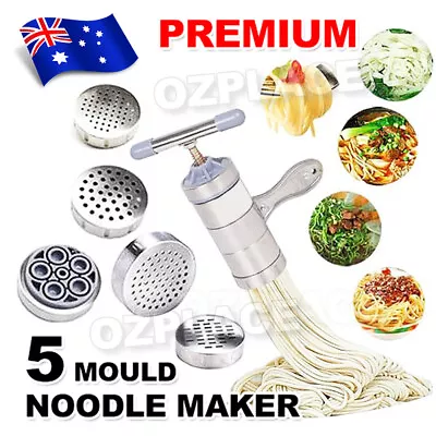 Premium Noodle Maker Kitchen Stainless Steel Pasta Fruit Press Spaghetti Machine • $19.85