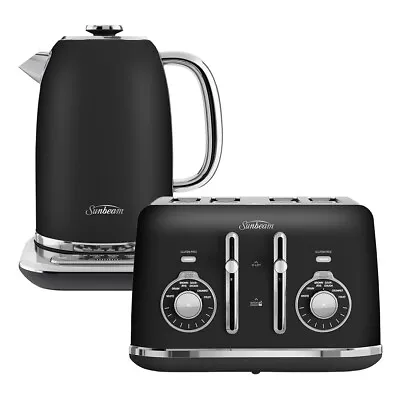 Sunbeam Alinea Select Kettle & Toaster Pack- Black • $322.45