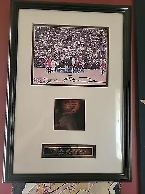 Michael Jordan Autographed  Last Shot  Picture With COA In Frame • $1500