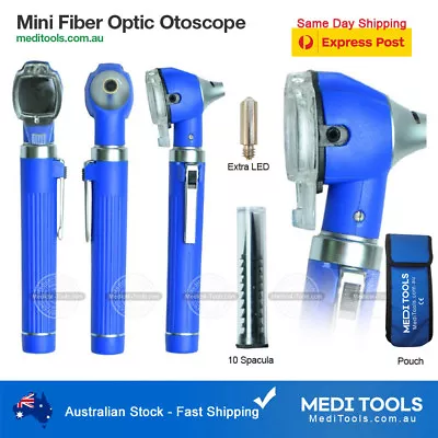 Mini Fiber Optic Otoscope Home Ear Canal Examination Earache Ear Wax Torch • $42.99