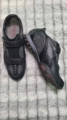 Michelle K Sport Black Leather Textile Tennis/Golf Walking Shoes Women's 5.5 • $29