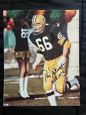 Green Bay Packers LB Ray Nitschke Autographed 8 X 10 Photo H.O.F Inscription • $0.99