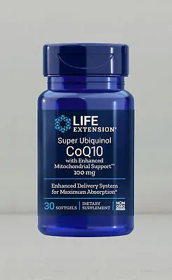 Super Ubiquinol CoQ10 With Enhanced Mitochondrial Support 30 Softgels 100 Mg • $22.99