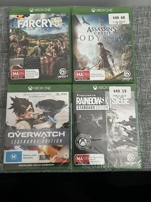$25 • Buy Xbox One Games Bundle, Farcry 5, Rainbow Six Seige, Assassin’s Creed & Overwatch