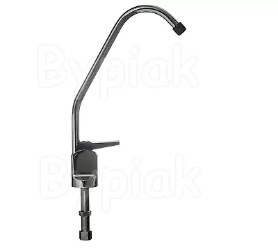 £13.80 • Buy Chrome Tap Faucet Push Button 1/4  For RO Under-sink Drinking Water Filters
