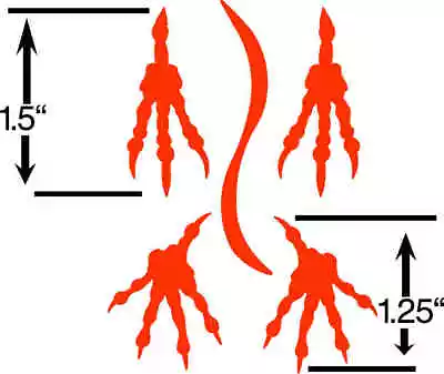 Mini Dragon  Track / Footprint Sticker / Paw Print Decal Fantasy  • $1.50