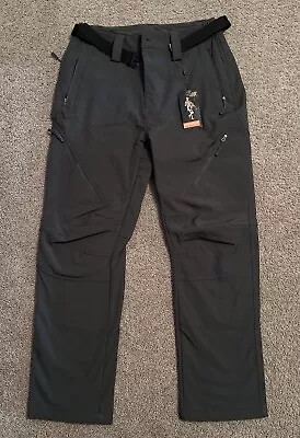 Free Soldier Tactical Pants Mens 32x30 Black Softshell Snow Ski Fleece Lined • $25.48