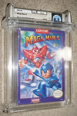 Mega Man 5 (Nintendo NES) WATA 8.5 A NEW Factory Sealed MegaMan • $4499.99