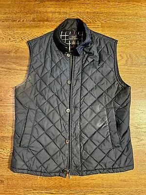 346 Brooks Brothers Men’s Diamond Quilted Navy Vest Size Medium • $15