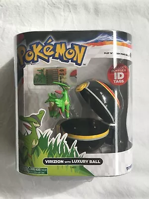 Pokemon Clip N Carry Pokeball Virizion With Luxury Ball Figure Set • $100