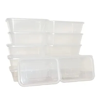 Plastic Food Containers BPA Free Microwave & Freezer Safe With Leak Proof Lids • £4.75