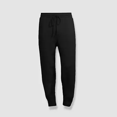 $280 Twenty Montreal Men's Black Knit Sunnyside Brushed Terry Pants Size S • $89.98