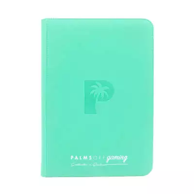 Palms Off Gaming Collector's Series 9 Pocket Zip Trading Card Binder - TURQUOISE • $38.95