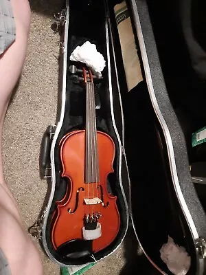 NEW Glaesel 3/4 Violin Vl201e3 With Hard Case Bow & Rosin - Director Approved • $150