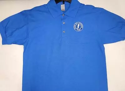 0909 Mens NHL Team Apparel TAMPA BAY LIGHTNING Polo Golf Jersey Shirt BLUE New • $17.99