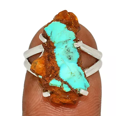 Natural Mexican Turquoise 925 Sterling Silver Ring Jewelry S.7 CR37942 • $12.99