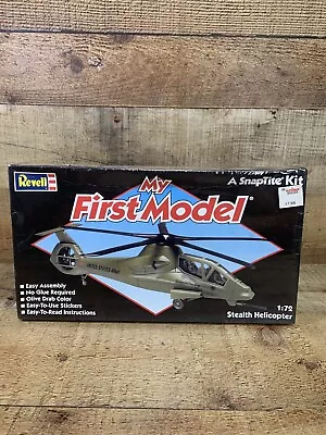 Revell My First Model A Snap Tite Kit 1:72 Stealth Helicopter Age 8 And Up New • $15.99