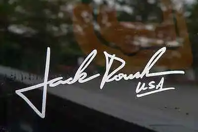 Jack Roush Signature Window Stickers 6  X2 Pair Decals Logo Mustang Stage 1 2 3 • $16