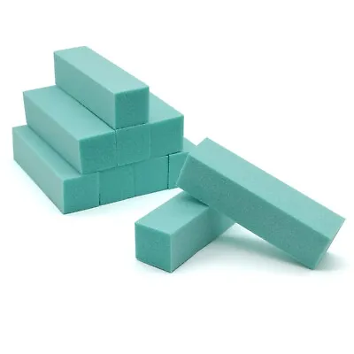 10pc Nail Buffer Blocks 4 Way Buffers Teal 4 Sided Sanding Block 120/120/120 • $9.49