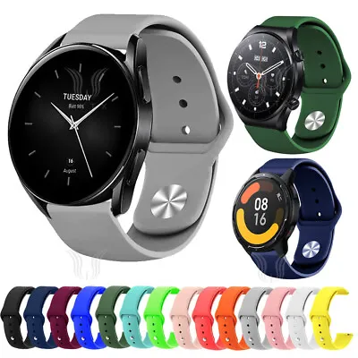 For Xiaomi Watch 2 Pro / S3 / S1 / S1 Active / S1 Pro Silicone Sports Strap Band • £3.58