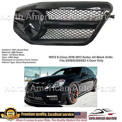 E63 E-Class Grille All Black E350 E550 2010 2011 2012 2013 Sedan Black Star New • $219