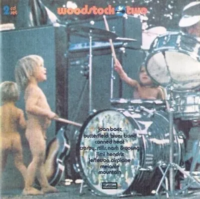 Woodstock Two 2-CD NEW SEALED Jimi Hendrix/Jefferson Airplane/Mountain/Melanie+ • $8.70