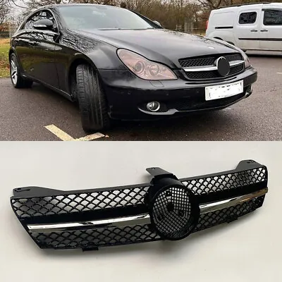 For Mercedes-Benz CLS W219 2005-2008 AMG Style Front Bumper Grille Chrome • $139.99