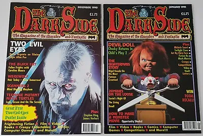 The Dark Side #3+#4 UK Magazine 1990 With Free Poster In Issue 3 Childs Play • £14.99