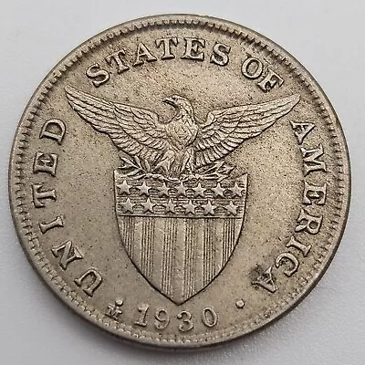 1930-M 5 Centavos XF Philippines US Manila Mint Copper-Nickel Coin Five USA • $19.99