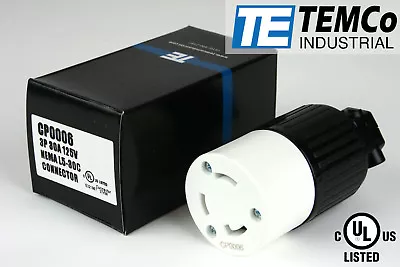 $10.44 • Buy TEMCO NEMA L5-30C Female Plug 30A 125V Locking UL Listed For Generator RV Camper