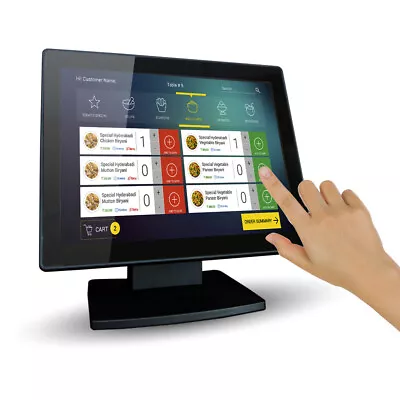 12-Inch Capacitive Multi-Touch POS TFT LED Touchscreen Monitor High Resolution • $168.26