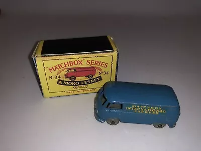 Matchbox Moko 34a Volkswagen Van VW International Express Replacement Box (1204) • £65