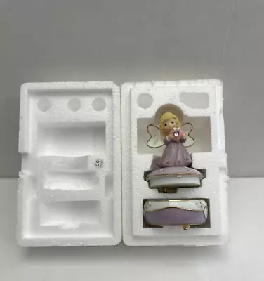 Vintage Ardleigh Elliott Music Box Precious Moments Birthstone Angels February • $24.95