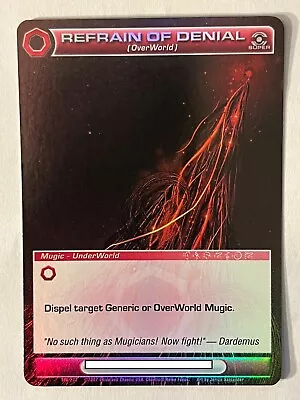 $7.99 • Buy Chaotic 186/232 Refrain Of Denial (Overworld) Super Rare Holo Foil Mugic Card
