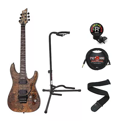 Schecter Omen Elite-6 FR 6-String Electric Guitar (Right-Hand Black) Bundle • $589