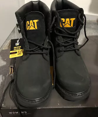 CAT Safety Boots Black - Womens Size 7 /38 Nib • $130