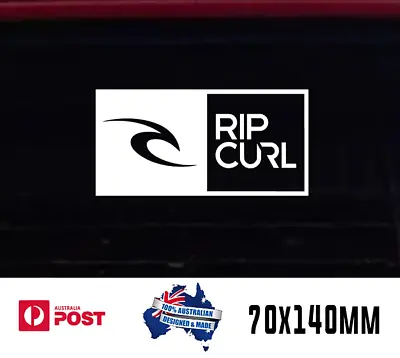 2x Ripcurl Surf Windscreen Windshield Decal Sticker 140mm WHITE • $10.50