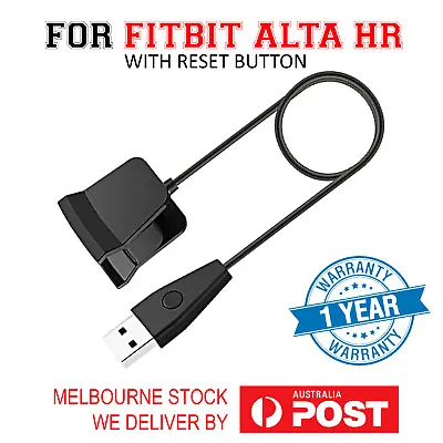 USB Charger Charging Cable For Fitbit Alta HR Smart Wristband With Reset Button • $22.49