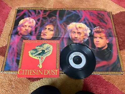 £12.50 • Buy SIOUXSIE & THE BANSHEES - Cities In Dust - 1985 UK 7” Single PUNK GOTH POSTER PS