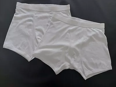 £12.50 • Buy M&S PK 2 Cool Fresh 100% Soft Cotton Underpants /Trunks Size Med Waist 33/35 In