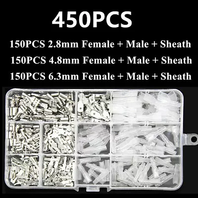 900/540x Assortment Terminals Electrical Wire Crimp Connectors Male Female Spade • $11.39