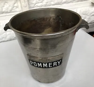 POMMERY Vintage Champagne Bucket Cooler Art Deco 1930s  Enamel Logo Argit NO 2 • £275