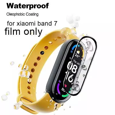  For Xiaomi Mi Band 7 NFC Full Coverage Tempered Glass Screen N5 Protector I0F3 • $1.68