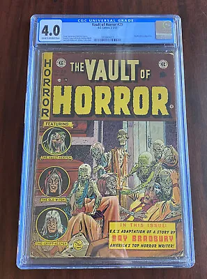 Vault Of Horror #29 (1953) CGC 4.0 : Ray Bradbury Adaption : PRE-CODE HORROR • $699